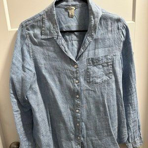 Women's Linen Button-Up